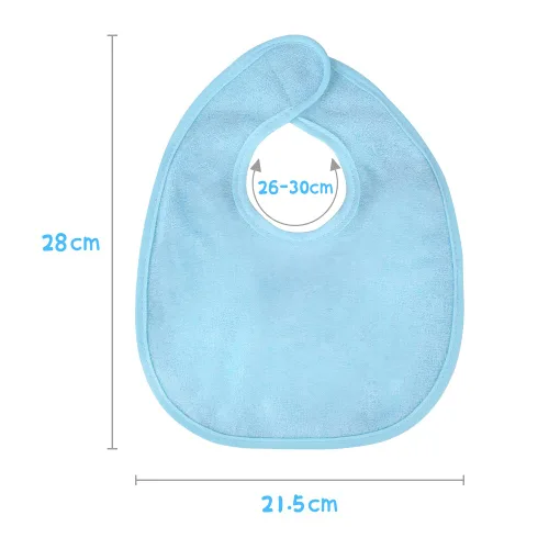 Miniatura 2 de Vicloon Baberos para bebé, juego de 8 baberos de rizo para niñas y niños, baberos de algodón de rizo de protección impermeable, juego suave y Varios