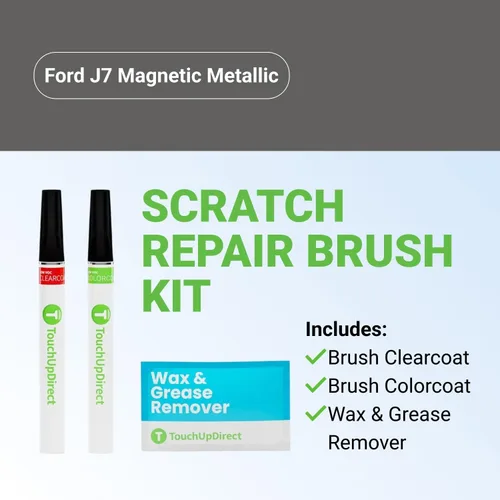 Miniatura 8 de TouchUpDirect J7 Magnético Metálico Compatible con Ford Kit de Reparación de Arañazos de Pintura de Retoque con Exactitud - Kit de Pinceles Ford