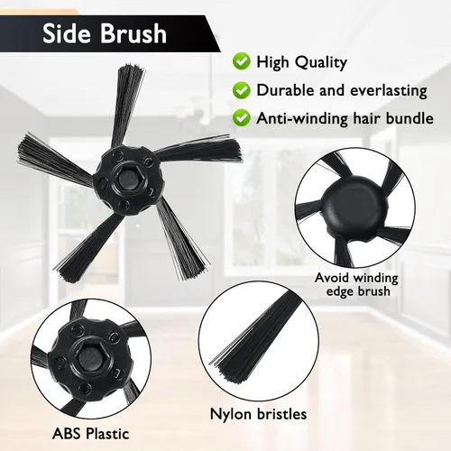 Miniatura 4 de Piezas de repuesto para Neato Botvac Serie D D3 D4 D5 D6 D7 D75 D80 D85 Kit de accesorios para aspiradora robot incluye 2 cepillos principales, 2