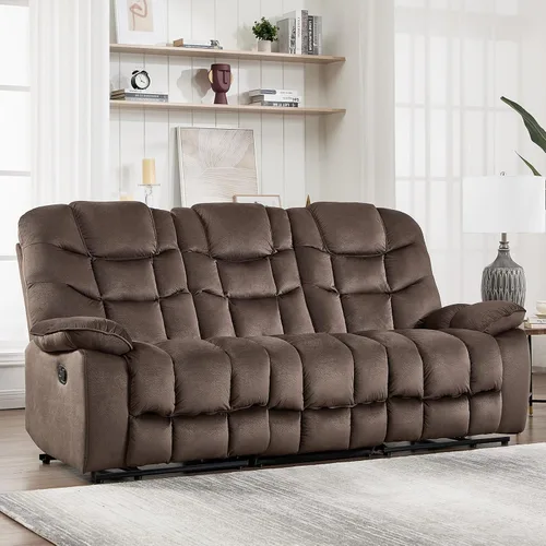 Miniatura 33 de HAOMARKETS Silla reclinable eléctrica con masaje y calor, sillas reclinables eléctricas de 41 pulgadas de ancho con puerto USB, sofá reclinable