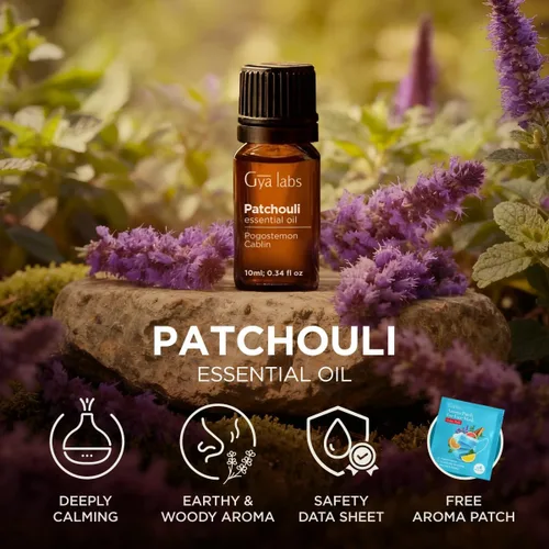 Miniatura 6 de Aceite esencial de pachulí 100% puro, 0.34 onzas líquidas, aceite de pachulí para cabello, piel, difusor, aromaterapia y aroma para hacer velas
