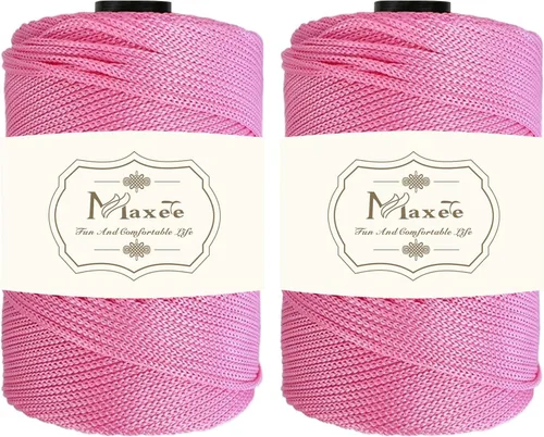 Miniatura 13 de Cordón de macramé premium de poliéster 3 mm × 218 yardas, cordón de macramé 100% polipropileno de 3 mm, ideal para crochet, colgadores de pared, 30
