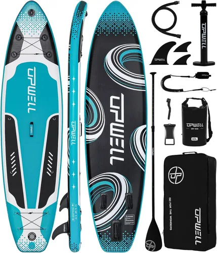 Miniatura 12 de UPWELL 11’6”/11'2”/11'/10'8”/10'6”/10'2” Inflatable Stand Up Paddle Board with sup Accessories Including Backpack, Repairing Kits, Non-Slip Deck