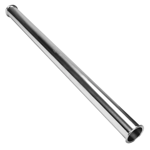 Miniatura 12 de Dernord - Tubo de bobina sanitaria con extremos de abrazadera, tubo redondo liso de acero inoxidable 304 con abrazadera triple de 7.62 cm