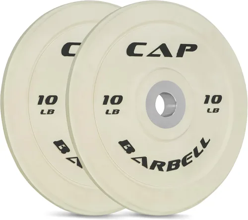 CAP Barbell - Disco olímpico de goma para barra de pesas, para múltiples opciones y colores