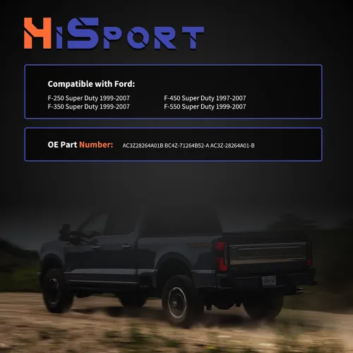 Miniatura 3 de HiSport AC3Z28264A01B - Cerradura de puerta trasera izquierda para lado del conductor, compatible con Ford F-250 Super Duty 1999-2007 F-350 Super