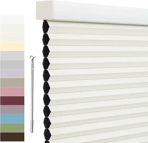 Miniatura 25 de Tonature Persianas Celulares de Tamaño Personalizado para Ventanas Cortinas Blackout sin Cordón Persianas Enrollables Protección UV Aislamiento