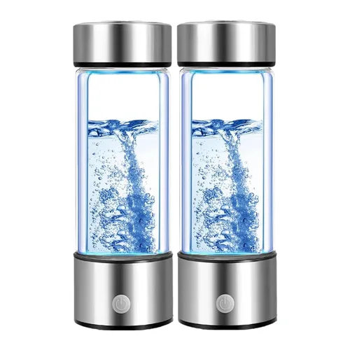 Generador de botellas de agua de hidrógeno, paquete de 2 unidades 2025 w SPE/PEM Tech, ionizador de agua hidrogenado portátil, máquina de agua