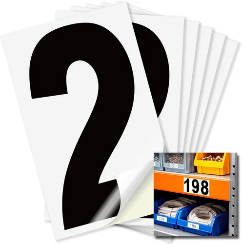 Miniatura 83 de iSYFIX Calcomanías de vinilo negro número 0 (Zero) – Paquete de 6 calcomanías de 1.5 pulgadas – Calcomanías de alta calidad, fondo reflectante