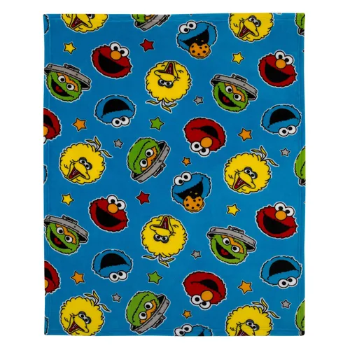 Miniatura 2 de Sesame Street Come and Play - Manta para niños pequeños, azul, verde, rojo y amarillo, Elmo, Big Bird, Cookie Monster y Oscar The Grouch