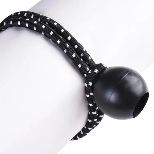Miniatura 5 de Yescom 25 piezas de 6 pulgadas de bola elástica negra Bungee Loop Cord Tie Down Strap Wire Fix Canopy Tienda de campaña