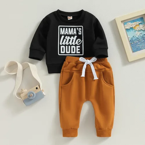 Miniatura 2 de Conjunto de sudadera de manga larga para bebé, ropa de otoño e invierno