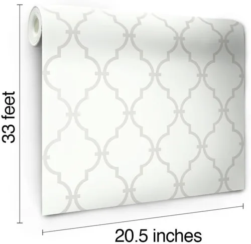 Miniatura 8 de Papel para empapelar York Wallcoverings con gráficos, diseño enrejado, YS9102 Piedra
