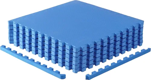 Miniatura 19 de CAP Puzzle Exercise Mats 1” Thick EVA Interlocking Foam Tiles for Home Gym Flooring Multiple Options Diamond - Negro