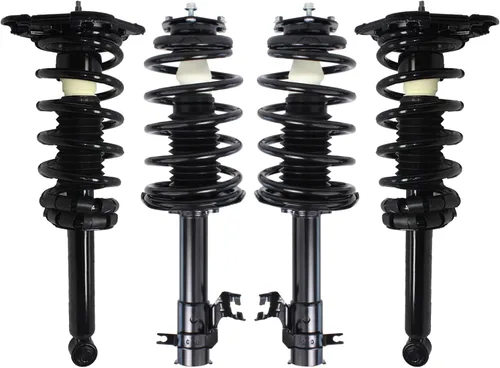 Miniatura 40 de Detroit Axle - 4 piezas de soportes para Toyota 2004 2005 2006 2007 2008 2009 Prius, soportes delanteros y traseros con resortes helicoidales