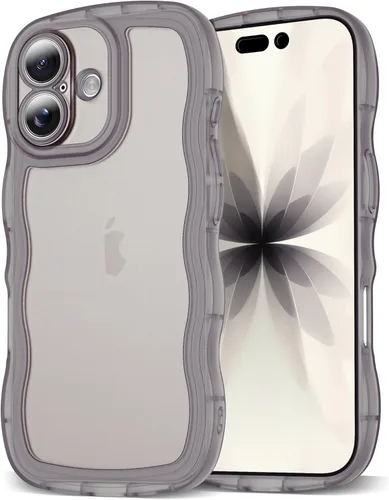 Miniatura 14 de SKYLMW Compatible con iPhone 6s Plus/6 Plus Case de 5.5", Linda Kawaii Marco Ondulado Rizado Forma de Marco Funda de Silicona Suave Resistente a