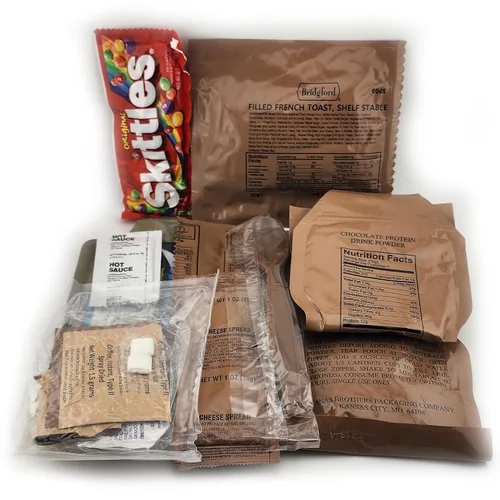 Miniatura 2 de Allgo Outdoors Militar Spec MRE Comidas listas para comer tostadas francesas - Menú 1 Alimentos de supervivencia
