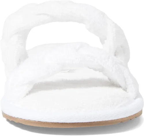 Miniatura 2 de Barefoot Dreams TowelTerry - Pantuflas trenzadas, sal marina, tamaño pequeño (56)