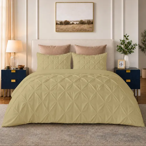 Miniatura 17 de SLEEP-NEST Luxuries - Funda de edredón plisada decorativa, tamaño individual/individual XL, 68 x 90 pulgadas, 3 piezas, con cierre de cremallera