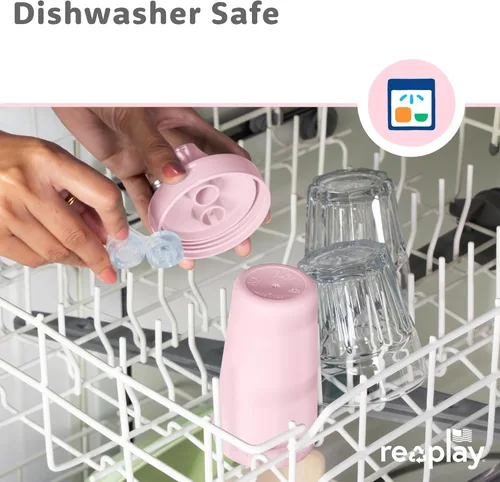 Miniatura 7 de Re-Play - Vasos con tapa de 10 oz., hechos en EE.UU., para niños pequeños de 1 año en adelante, a prueba de derrames, aptos para lavavajillas
