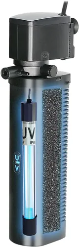 Miniatura 9 de COOSPIDER Filtro para Acuario Sun JUP-02 Máquina Sumergible Verde Limpia para Acuario 132gph para Tanque de Peces Pequeños de 10-40 Galones Bomba