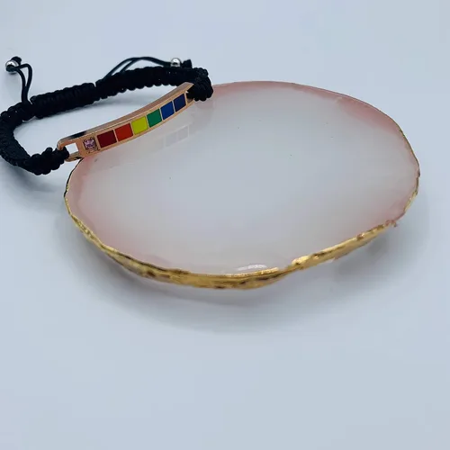 Miniatura 2 de Mall of Style Collar y aretes de orgullo gay arcoíris para hombres y mujeres, joyería unisex de arco iris, ladrillos de plástico LGBT, joyería