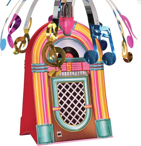 Miniatura 5 de Jukebox - Accesorio para centro de mesa de fiesta (1 unidad) (1/paquete)