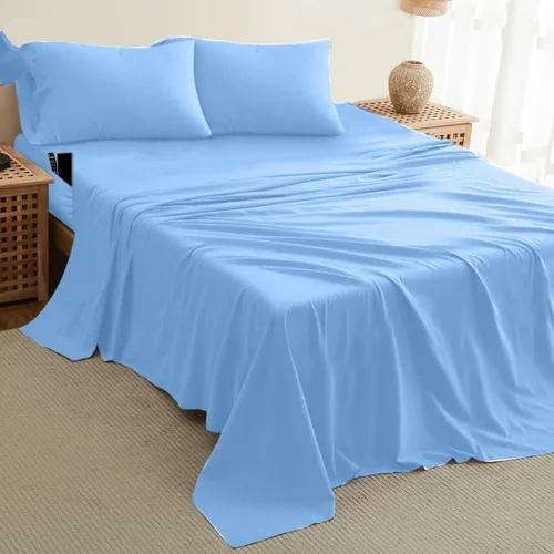 Miniatura 512 de DREAMCARE Juego de sábanas Queen – 6 piezas Sábanas de enfriamiento – hasta 15” Sábanas profundas tamaño Queen – Colección 2500 Supreme – Extra 03