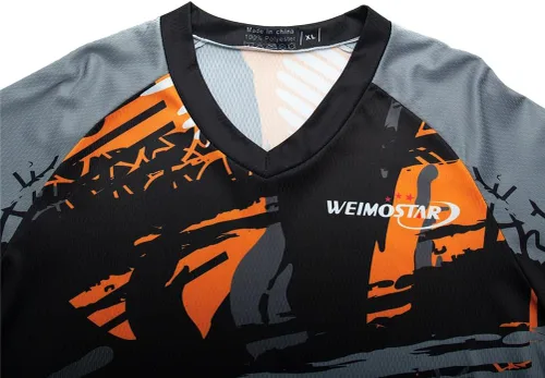 Miniatura 131 de Hotlion Camiseta de ciclismo para hombre, manga larga, MTB Motocross, ropa de carreras todoterreno