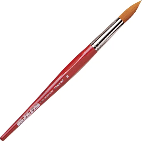 Miniatura 47 de da Vinci Watercolor Series 5580 CosmoTop Spin Pincel de Pintura, Redondo Sintético con Mango Rojo