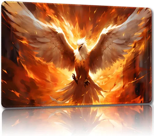 Miniatura 8 de Tapete de juego para MTG, con bolsas de almacenamiento gratis, tapete de juego de 24 x 14 pulgadas, TCG y alfombrillas de juego de mesa para Gato