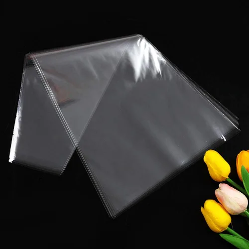 Miniatura 4 de 200 bolsas de plástico transparentes para ramo de flores, bolsas de celofán transparente, bolsas de embalaje de rosas, altura de 15 pulgadas, ancho
