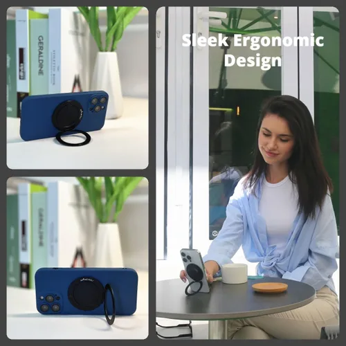 Miniatura 4 de MINDSKY Soporte magnético de doble cara para teléfono celular, soporte de agarre compatible con fundas Magsafe Series iPhone 12, 13, 14, 15