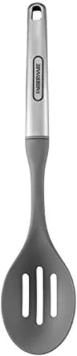 Farberware Cuchara ranurada suave profesional de acero inoxidable, 13.58 pulgadas, gris
