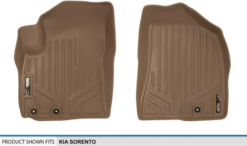 Miniatura 4 de maxfloormat Piso Esteras para Kia Sorento (2011 – 2013) Primera Fila Set (Bronceado)