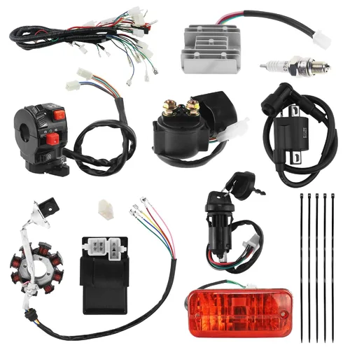 Miniatura 11 de PRO BAT Arnés de cableado eléctrico completo Cable CDI Bobina Conjunto de estator de 8 polos para vehículos de 4 ruedas Stroke ATV Quad Pit Dirt