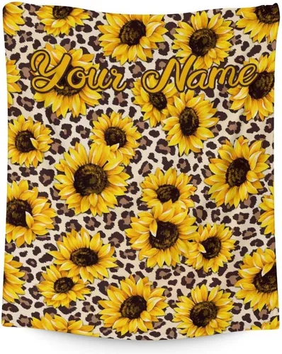 Miniatura 12 de Regalos de girasoles: mantas pequeñas con temática de girasol de 40 x 30 pulgadas, regalos para niños y niñas, manta estética amarilla, suave