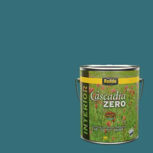Miniatura 52 de Rodda Paint CASCADIA XL Pintura e imprimación satinada exterior en uno, cuarto de galón, Aquafir