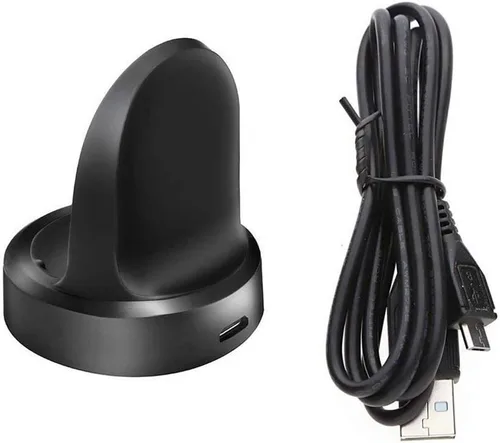 Emilydeals para Gear S3 Charger, base de carga de repuesto para Samsung Gear S3 Classic/Frontier Smart Watch (negro)