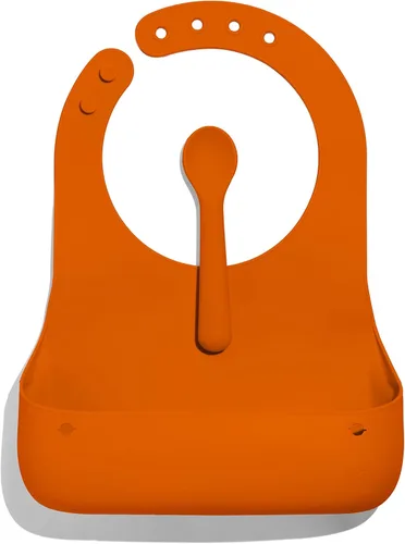 Miniatura 11 de Avanchy Baberos de silicona para bebé, impermeables, ajustables, sin BPA, juego unisex suave para niños pequeños con cuchara a juego