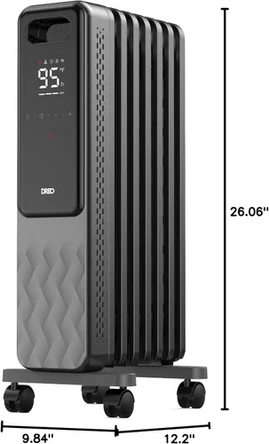 Miniatura 8 de Dreo Radiador con Relleno de Aceite, Calentadores Radiantes Eléctricos para Uso en Interiores, Habitación Grande con Control Remoto, Bloqueo