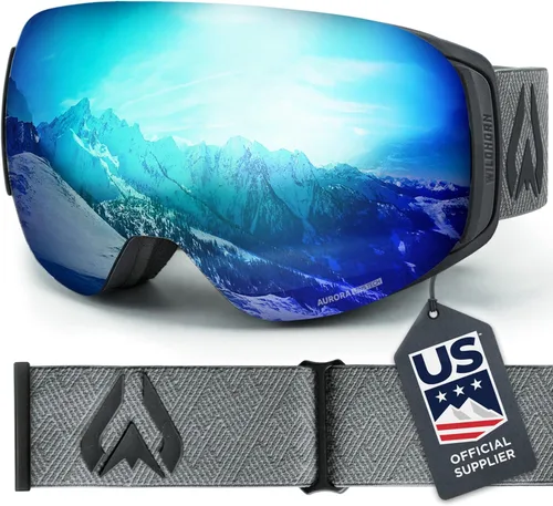 Miniatura 10 de Wildhorn Roca - Gafas de esquí para hombres y mujeres con protección antiempañamiento/arañazos 100% UV - Lente magnética - Gafas de nieve
