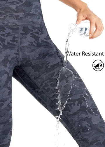 Miniatura 3 de Willit - Leggings de cintura alta con forro polar para mujer, impermeables, térmicas, para senderismo, yoga, correr