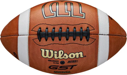 Miniatura 3 de Wilson GST1003 Juego de cuero de fábrica de fútbol defecto/imperfección - Tamaño oficial, marrón