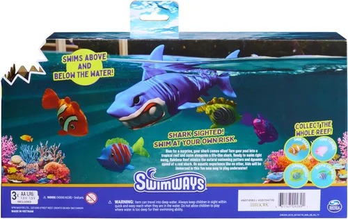 Miniatura 8 de SwimWays Rainbow Reef Shark Toy, Finn Diesel Kids Shark Pool Toy and Swimming Accessory, Self-Activated Water Toys, Learn to Swim Pool Toys for Kids