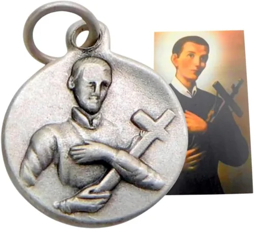 Westmon Works San Gerard Medalla Mini Charm Set con Oración Patrona para Embarazo Cartera Tamaño Tarjeta Santa, Metal, No es una piedra preciosa