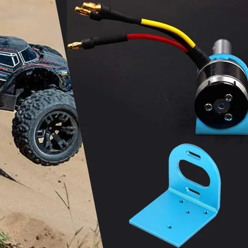 Miniatura 5 de Soporte de montaje de motor de metal ajustable, soporte universal para 540 motores cepillados 3650 3660 sin escobillas, para modelos de automóviles