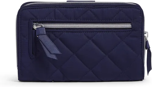 Miniatura 2 de Vera Bradley Cartera Turnlock de sarga de rendimiento para mujer con protección RFID