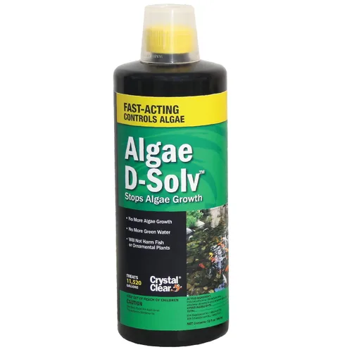 Miniatura 8 de CrystalClear Algae D-Solv - Alguicida de acción rápida registrado por la EPA, control de algas para fuentes y estanques al aire libre con koi