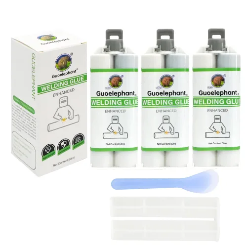 Miniatura 10 de Pegamento epoxi de metal de 1.7 fl oz, 2 partes de epoxi de soldadura en frío resistente para todos los usos, metal de unión, plástico, cerámica